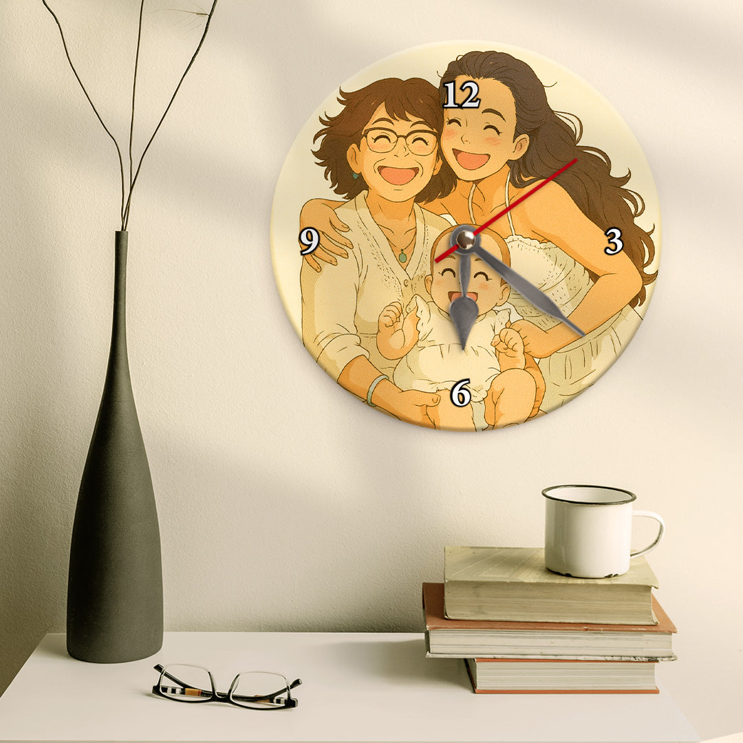 Reloj estilo GHIBLI para Mamá
