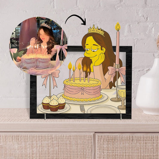 Cuadro dibujos animados LOS SIMPSON para Cumpleaños