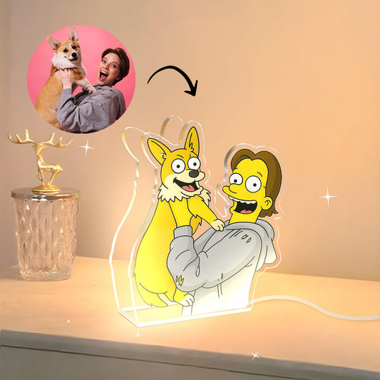 Lámpara LOS SIMPSON Personalizada para Mascotas