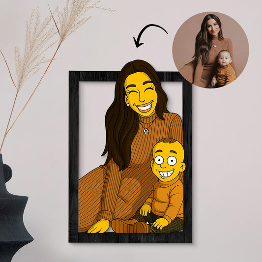 Cuadro dibujos animados LOS SIMPSON para Mamá