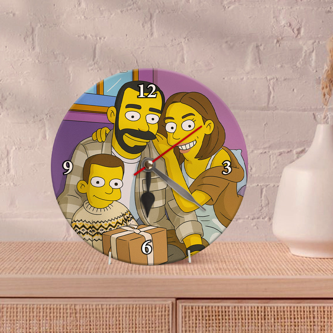 Reloj estilo LOS SIMPSON para Papá