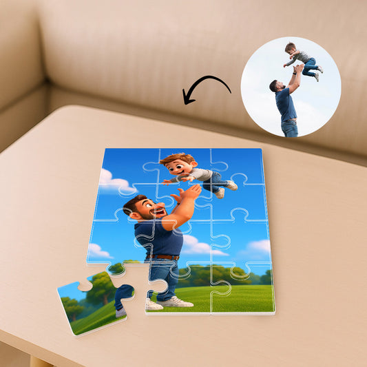 Puzzle estilo CARICATURA para Papá