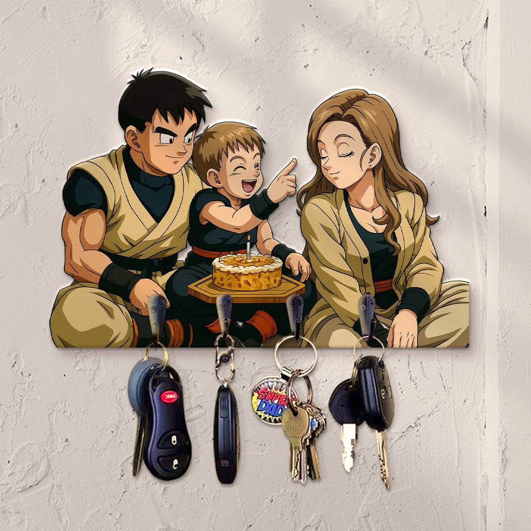 Portallaves estilo DRAGONBALL para Cumpleaños