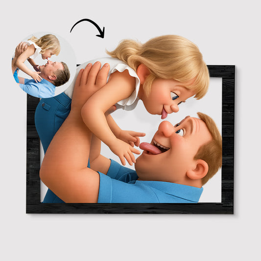 Cuadro dibujos animados CARICATURA para Papá