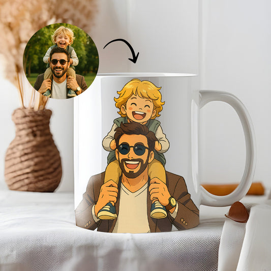Taza estilo GHIBLI para Papá