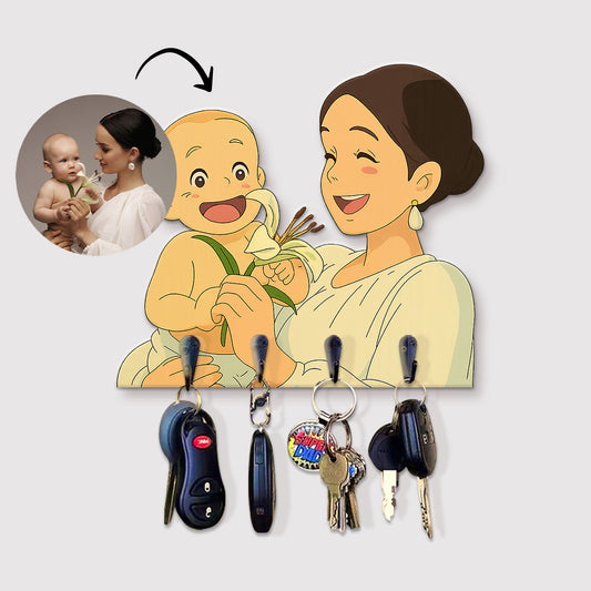 Portallaves estilo GHIBLI para Mamá