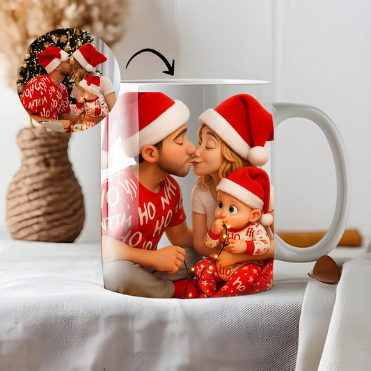 Taza estilo CARICATURA para Navidad