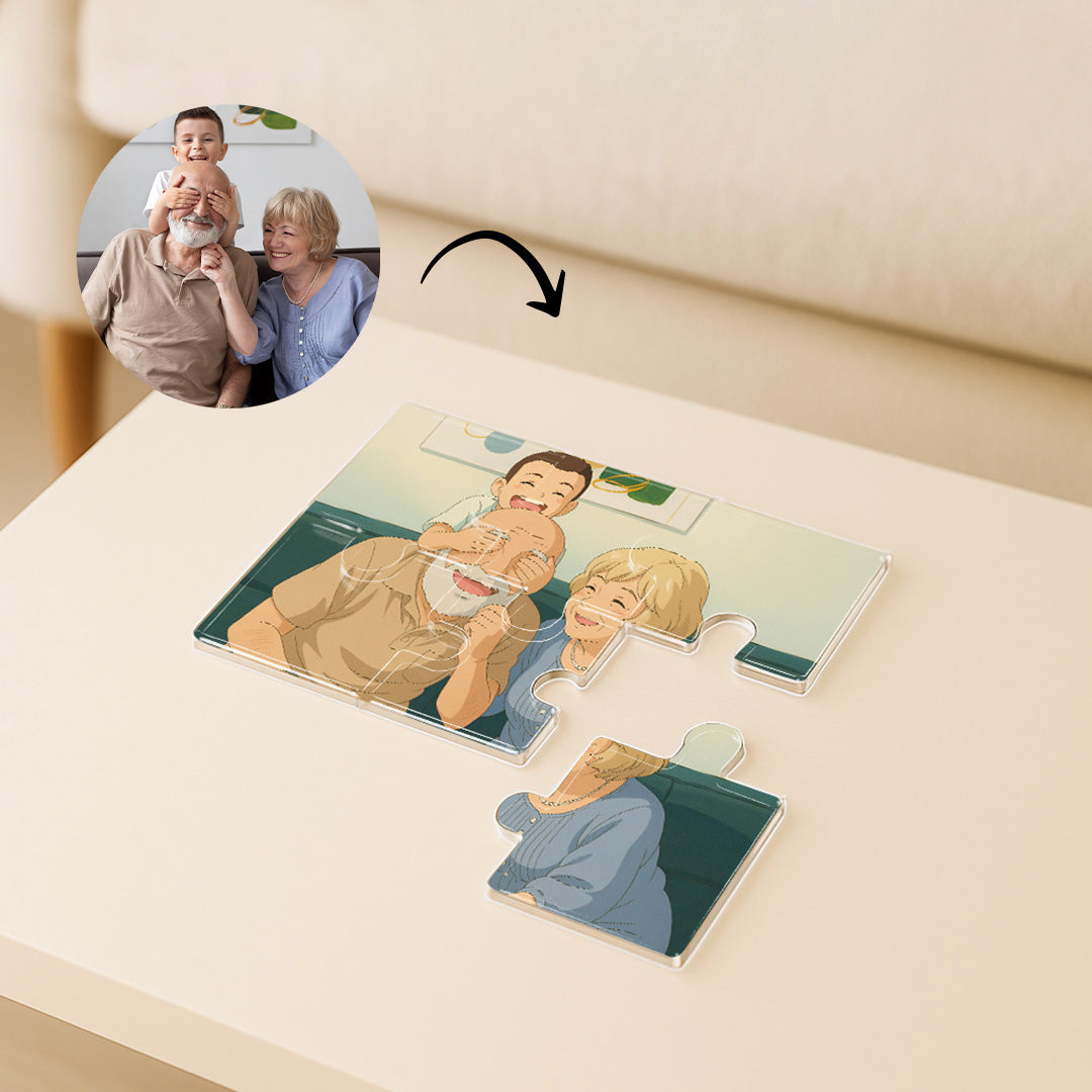 Puzzle estilo GHIBLI para Papá