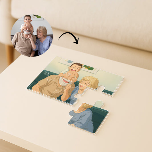 Puzzle estilo GHIBLI para Papá