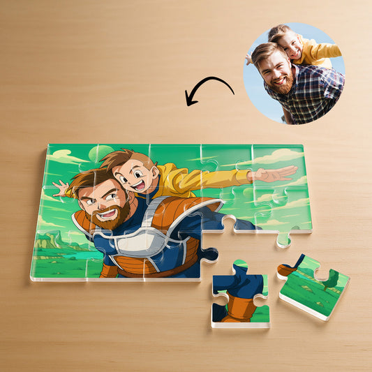 Puzzle estilo DRAGONBALL para Papá