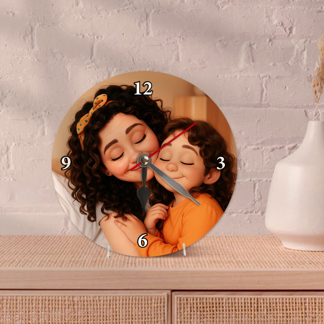 Reloj estilo CARICATURA para Mamá