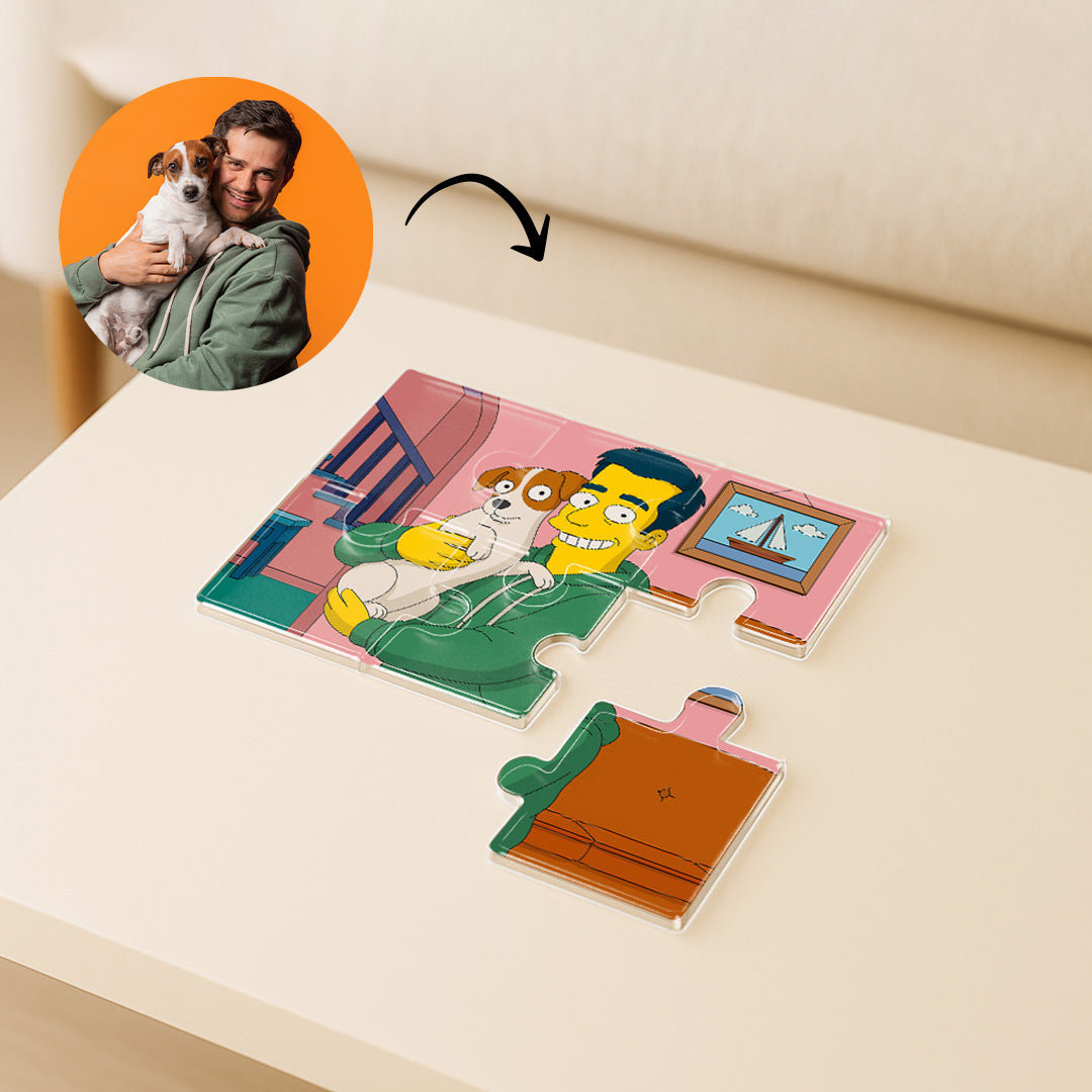 Puzzle estilo LOS SIMPSON para Mascotas