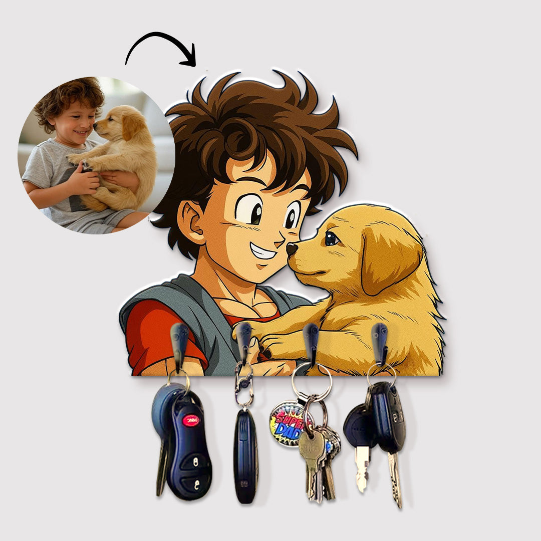 Portallaves estilo DRAGONBALL para Mascotas