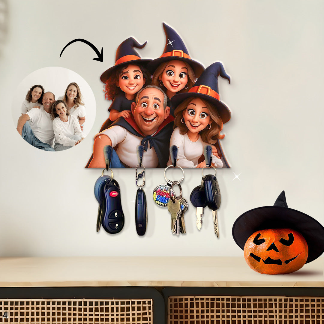 Portallaves estilo CARICATURA para Halloween