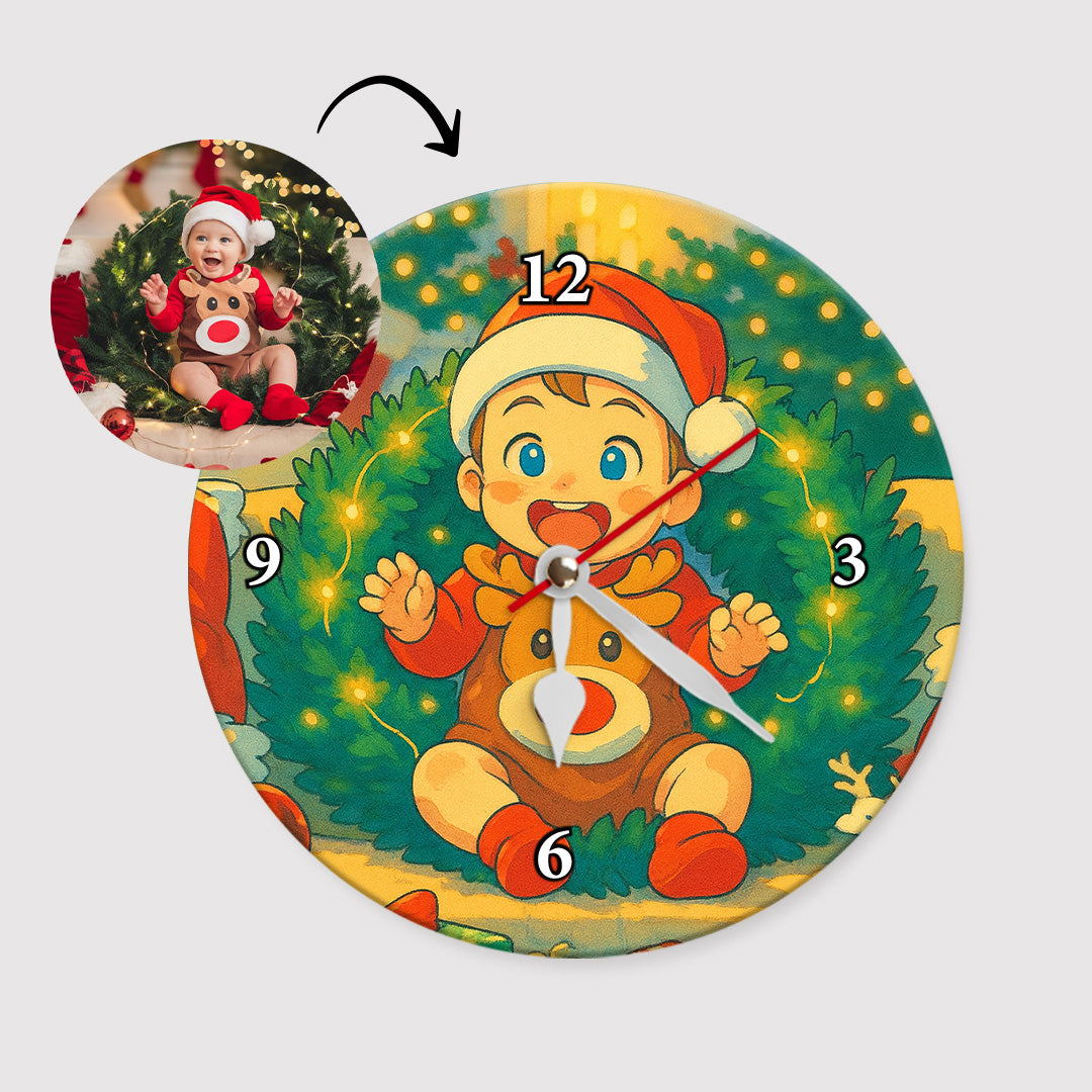 Reloj estilo GHIBLI para Navidad