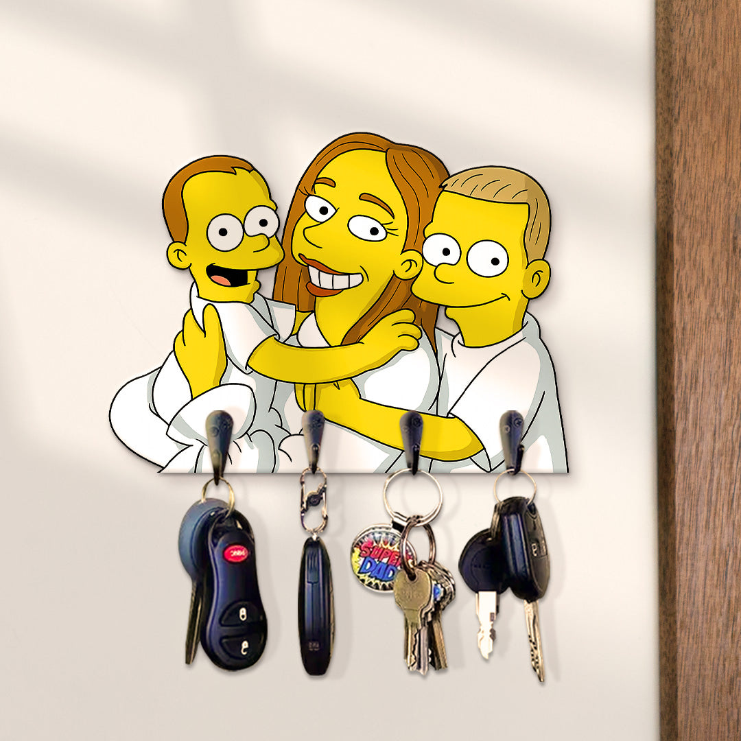 Portallaves estilo LOS SIMPSON para Mamá