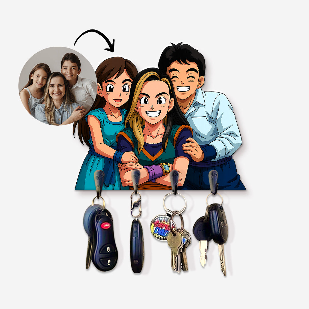 Portallaves estilo DRAGONBALL para Mamá