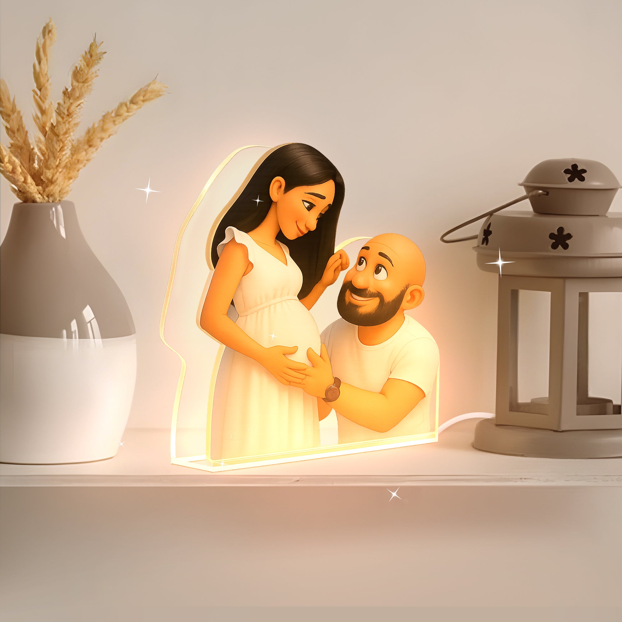 Lámpara CARICATURA Personalizada para Papá