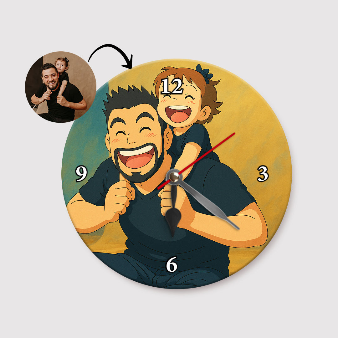 Reloj estilo GHIBLI para Papá