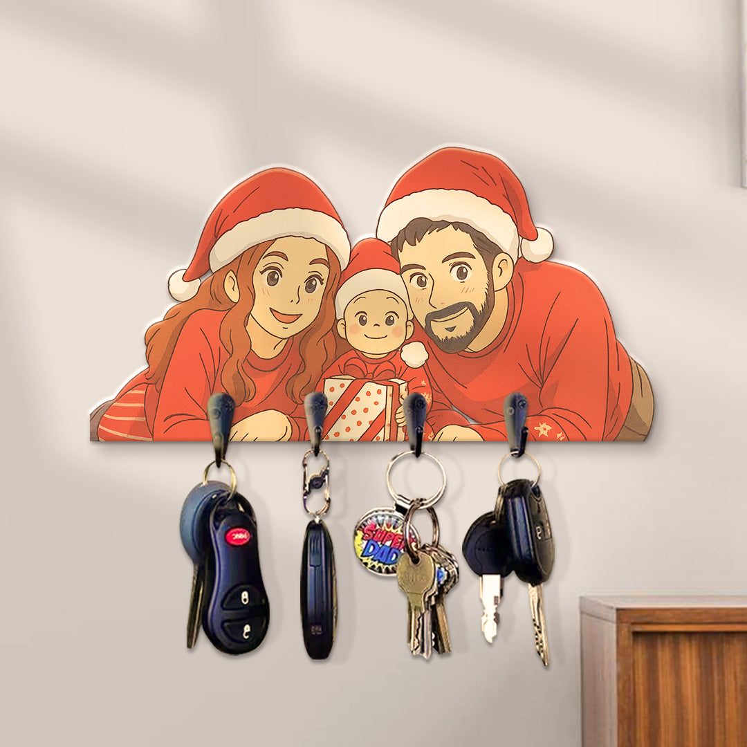 Portallaves estilo GHIBLI para Navidad