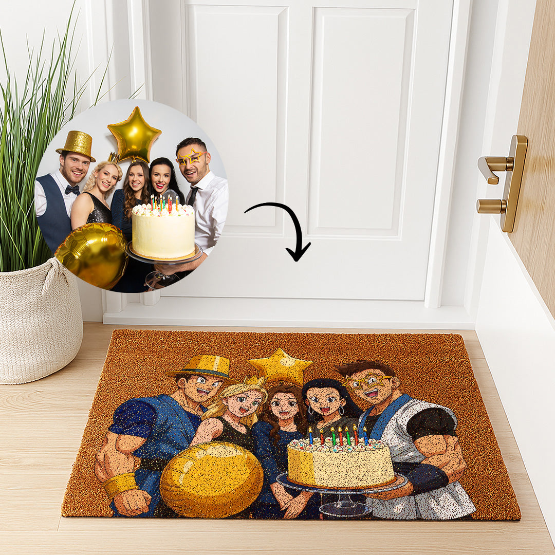 Felpudos estilo DRAGONBALL para Cumpleaños