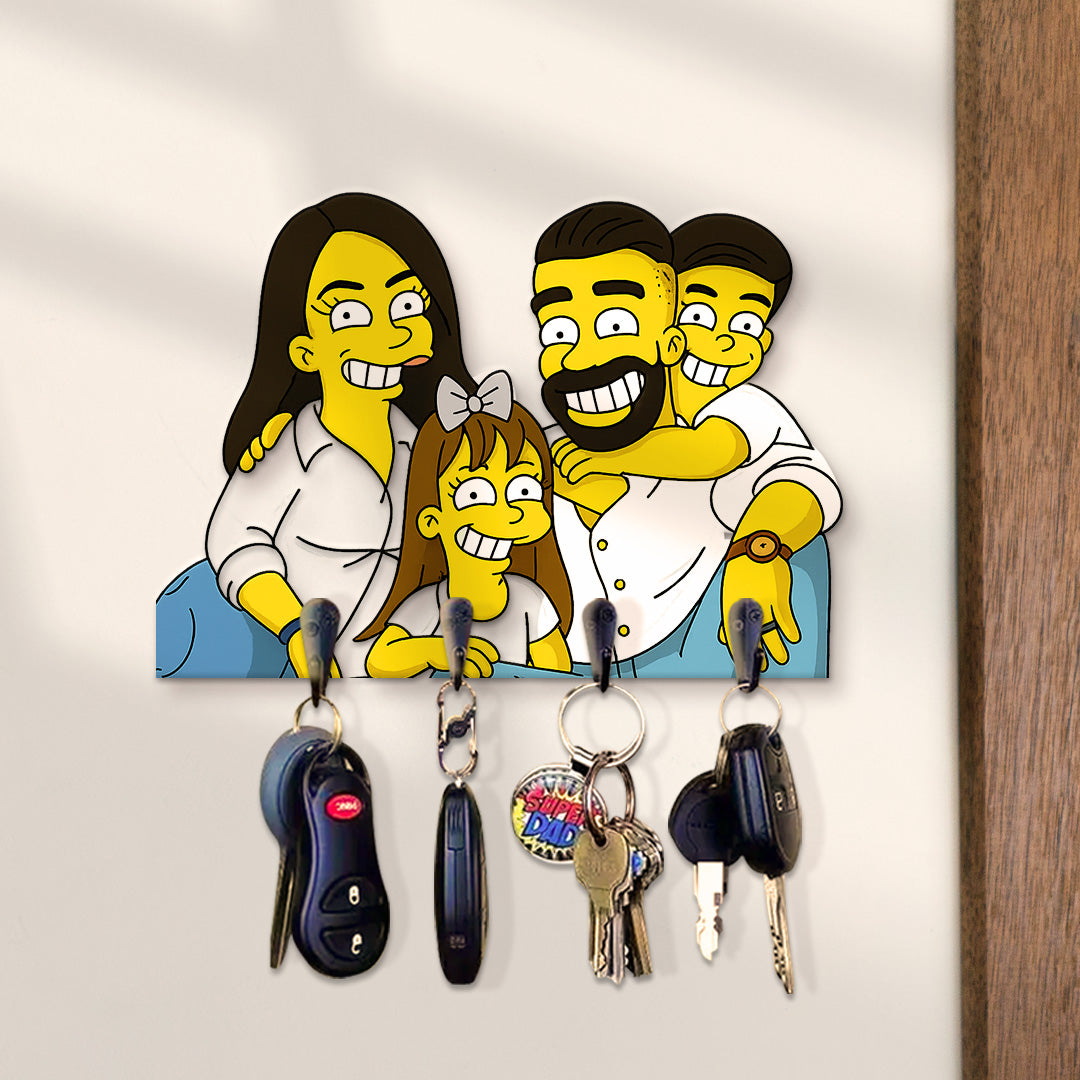 Portallaves estilo LOS SIMPSON para Papá