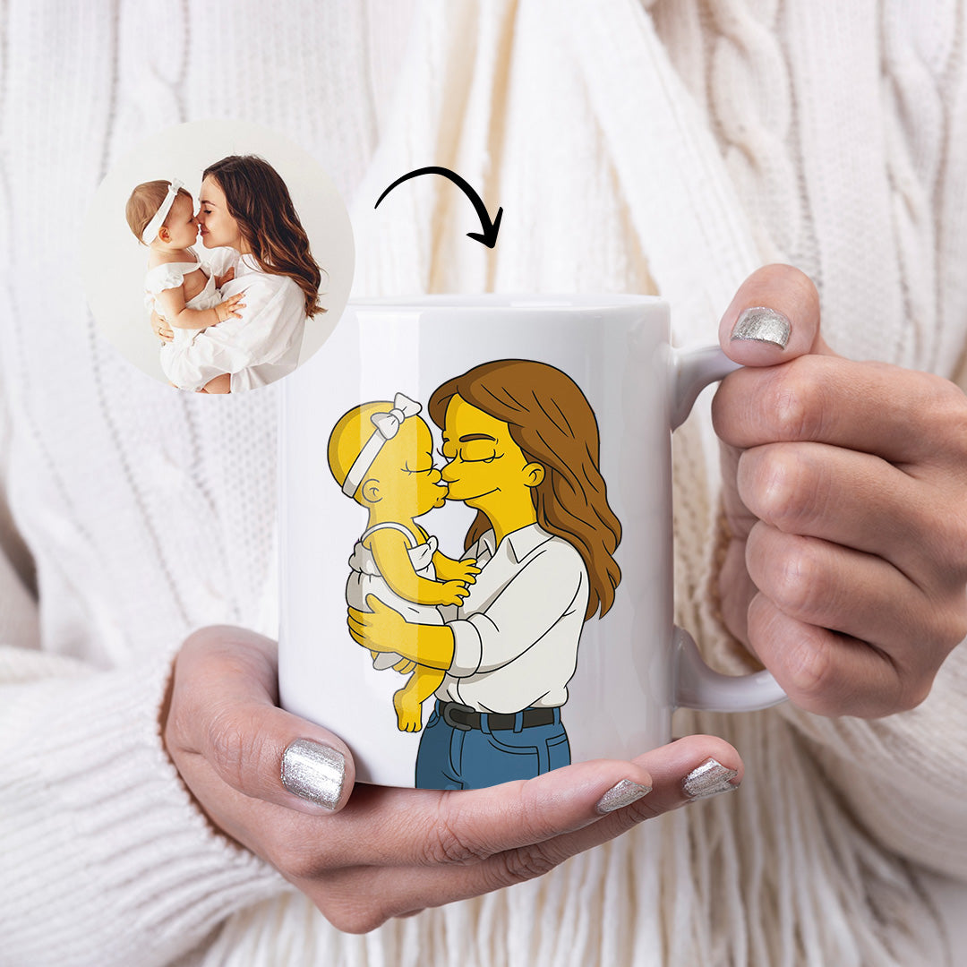 Taza estilo LOS SIMPSON para Mamá