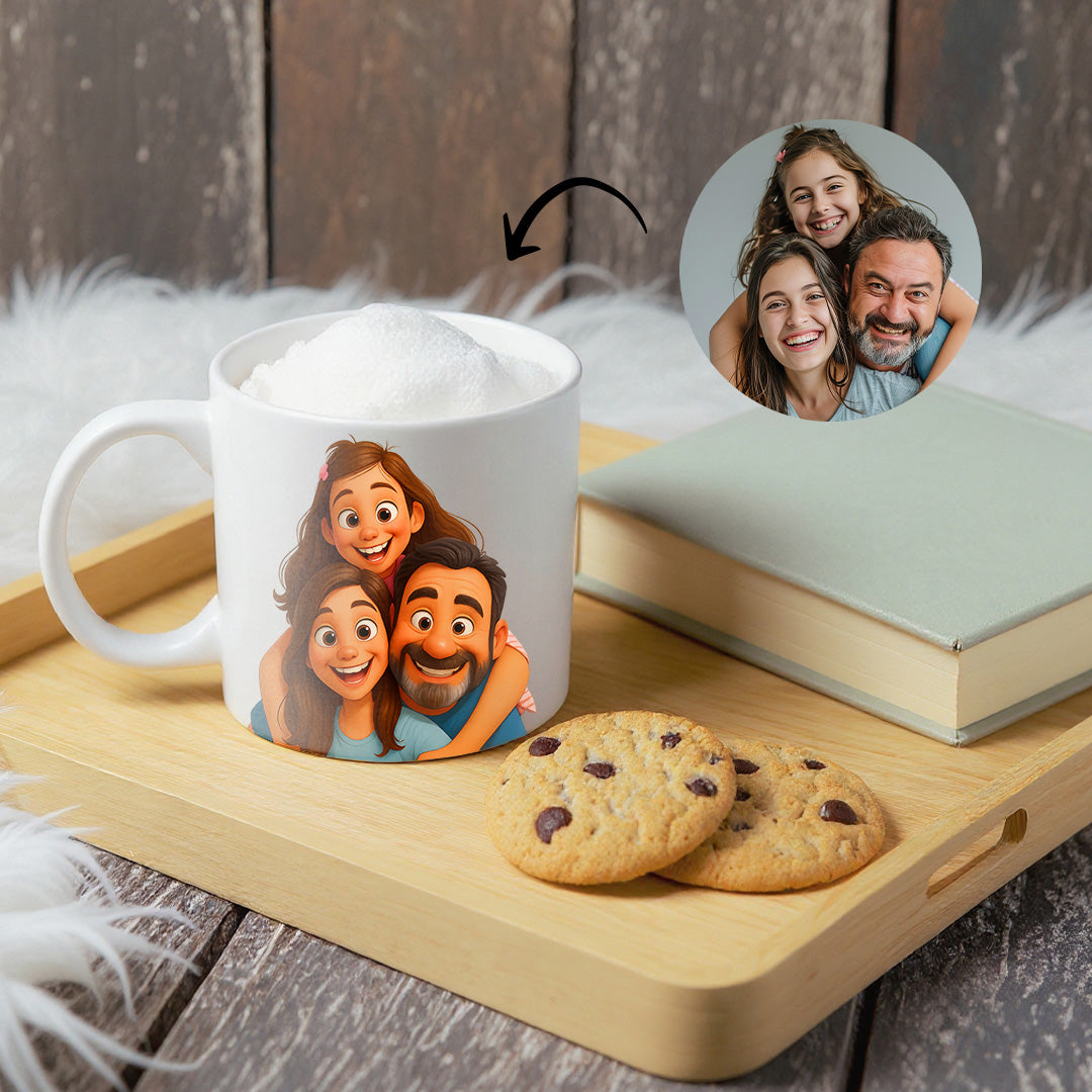 Taza estilo CARICATURA para Papá