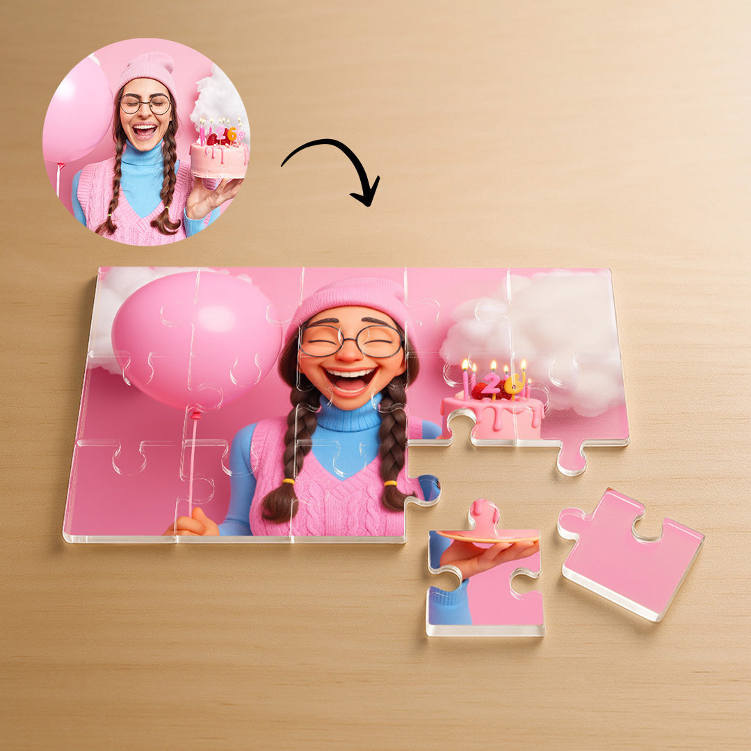 Puzzle estilo CARICATURA para Cumpleaños