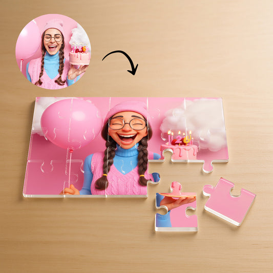 Puzzle estilo CARICATURA para Cumpleaños