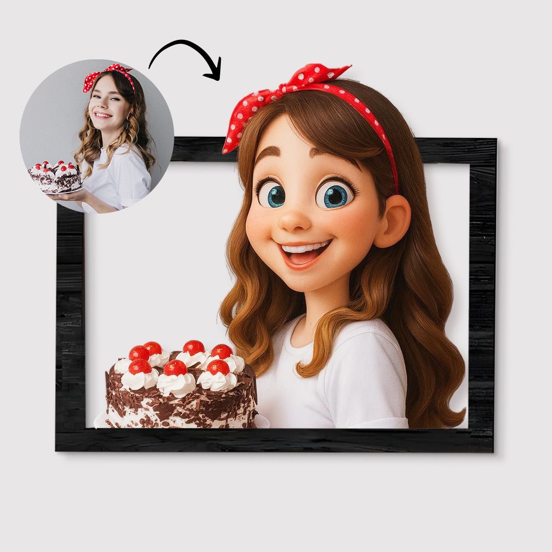 Cuadro dibujos animados CARICATURA para Cumpleaños