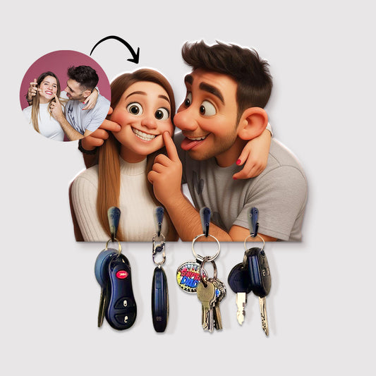 Portallaves estilo CARICATURA para Aniversario