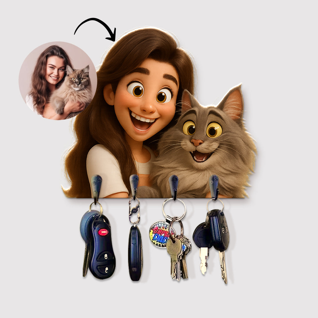 Portallaves estilo CARICATURA para Mascotas