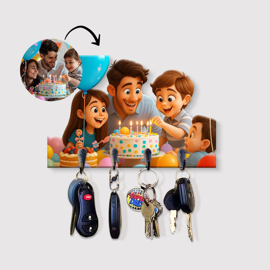 Portallaves estilo CARICATURA para Cumpleaños