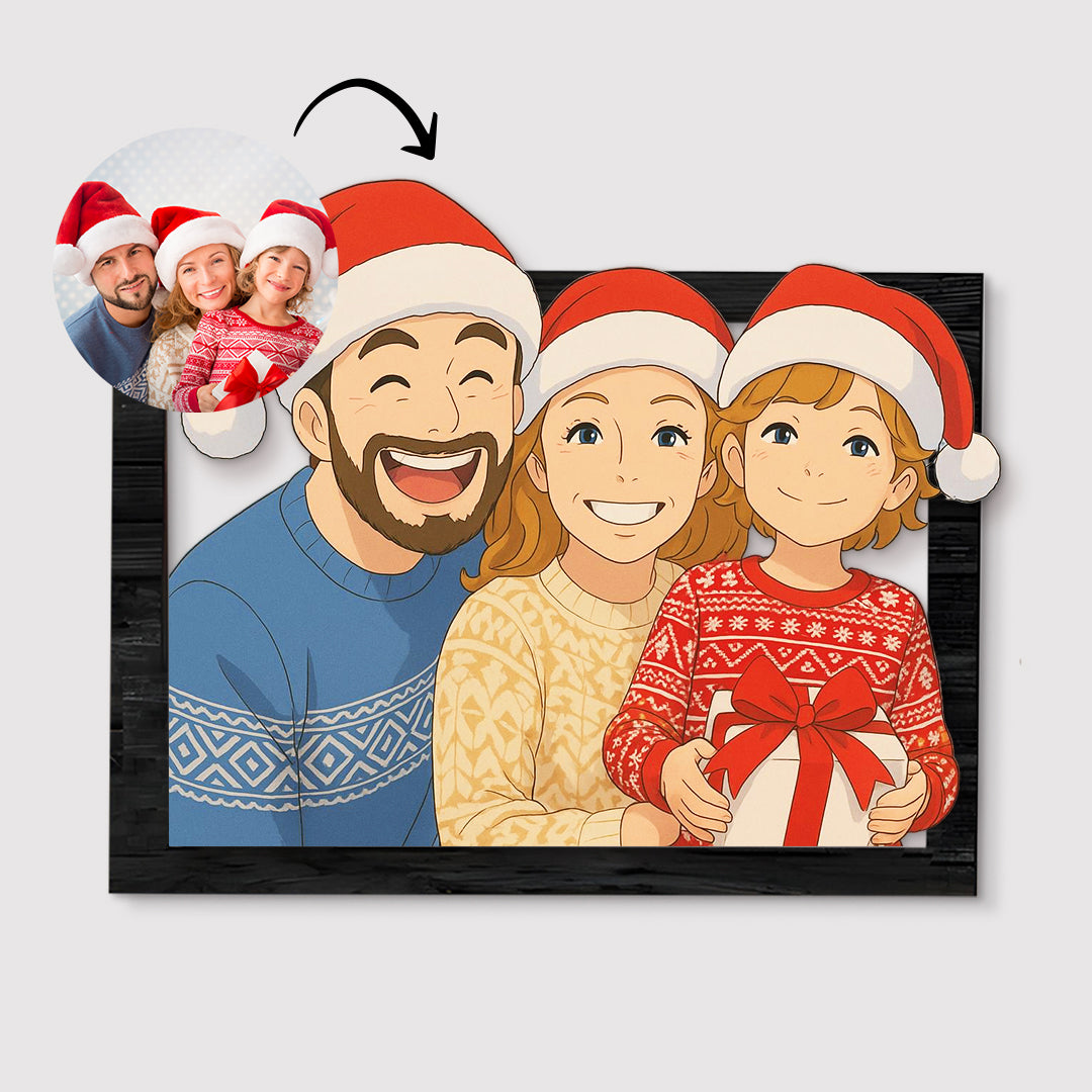 Cuadro dibujos animados GHIBLI para Navidad