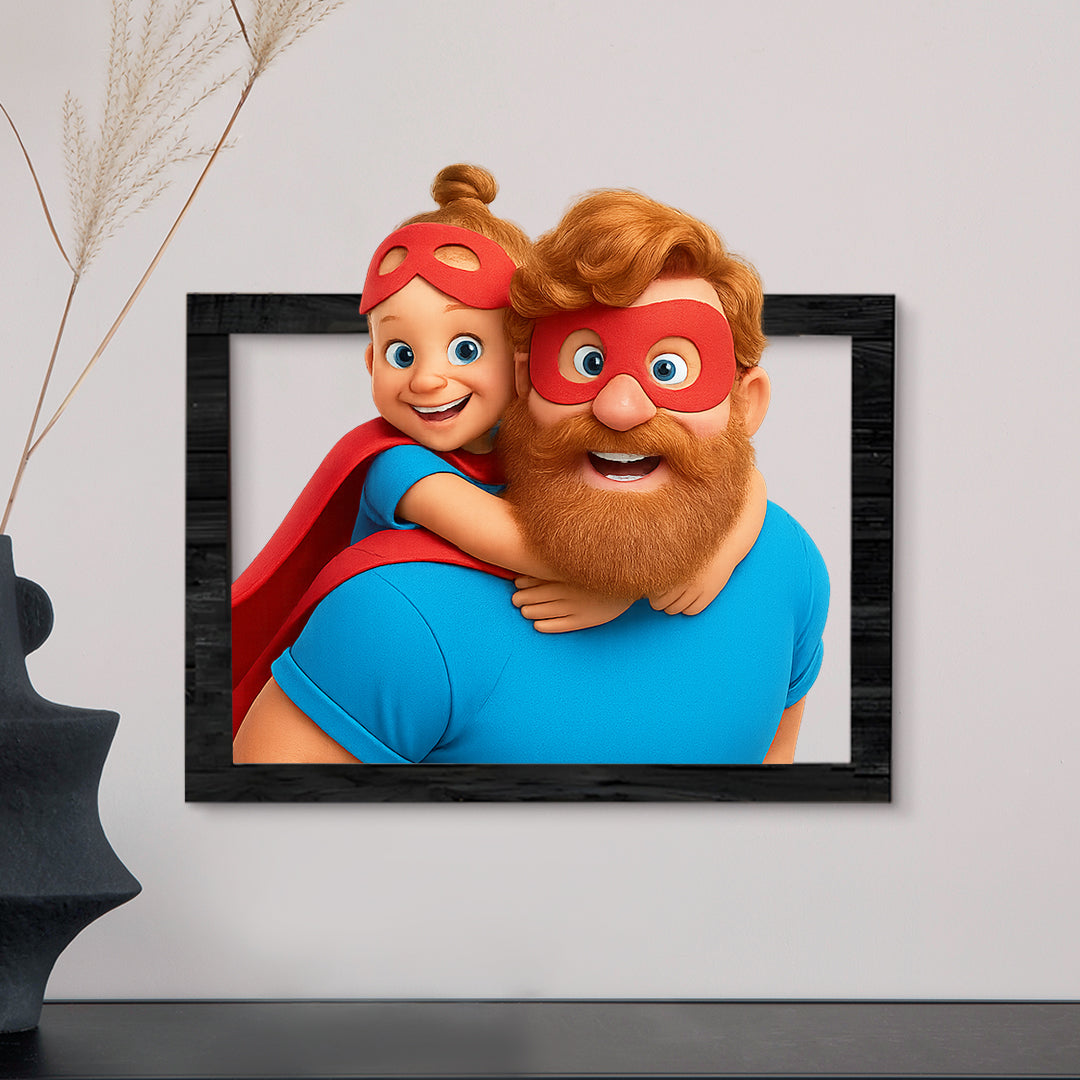 Cuadro dibujos animados CARICATURA para Papá