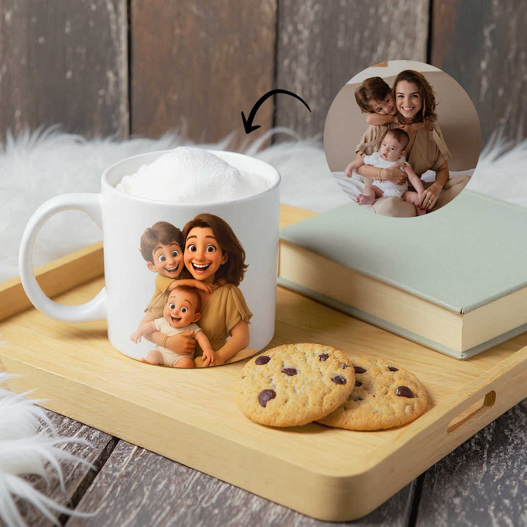 Taza estilo CARICATURA para Mamá