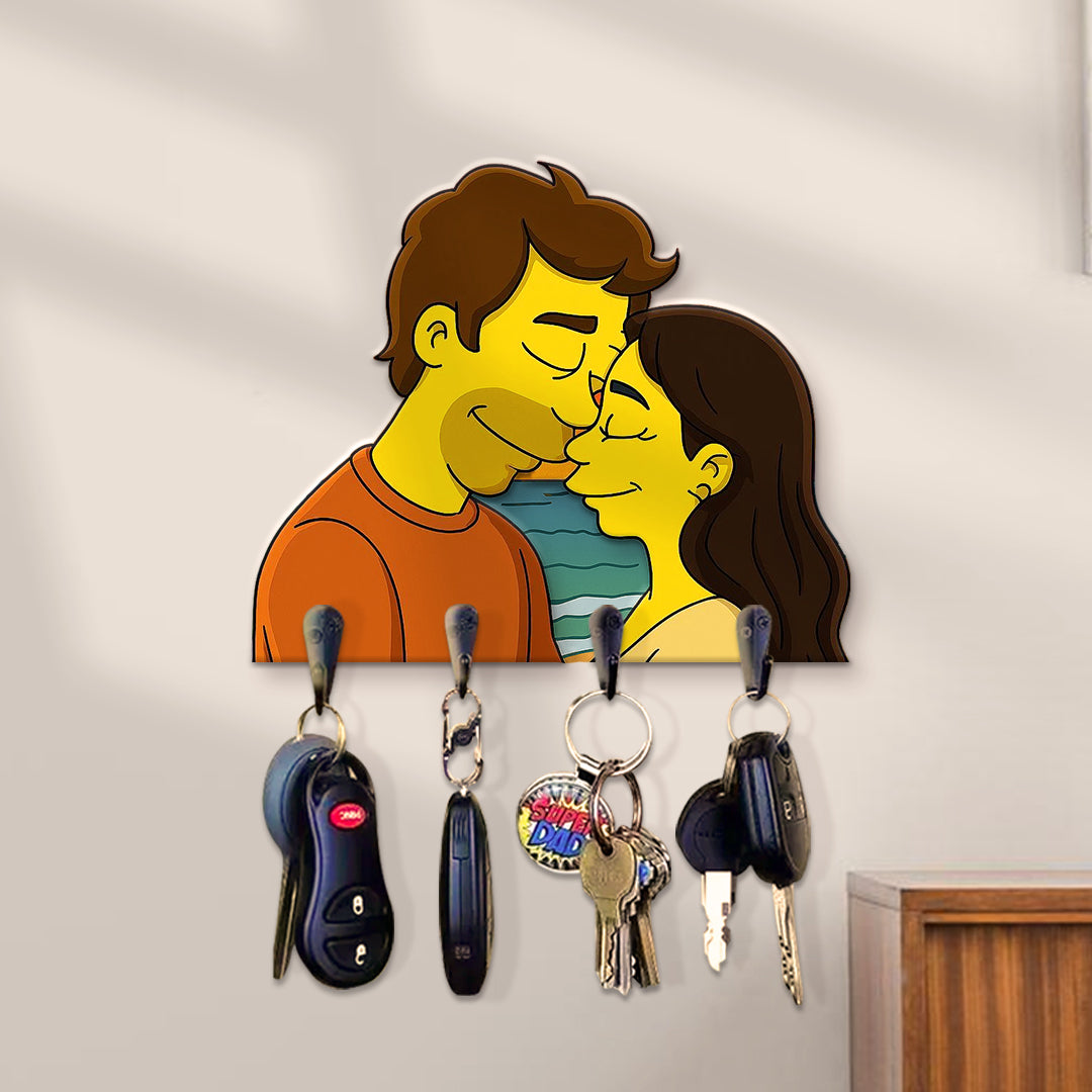 Portallaves estilo LOS SIMPSON para Aniversario