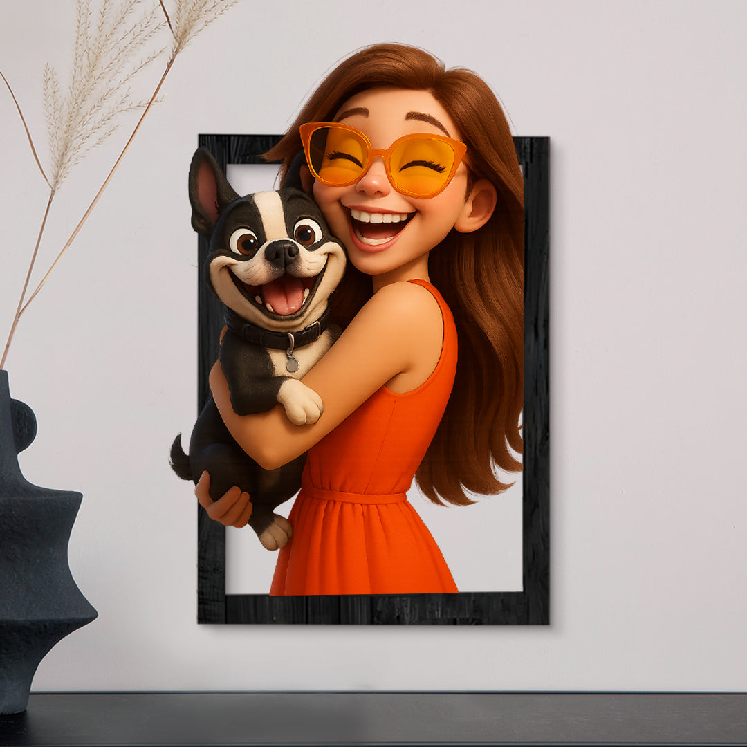 Cuadro dibujos animados CARICATURA para Mascotas