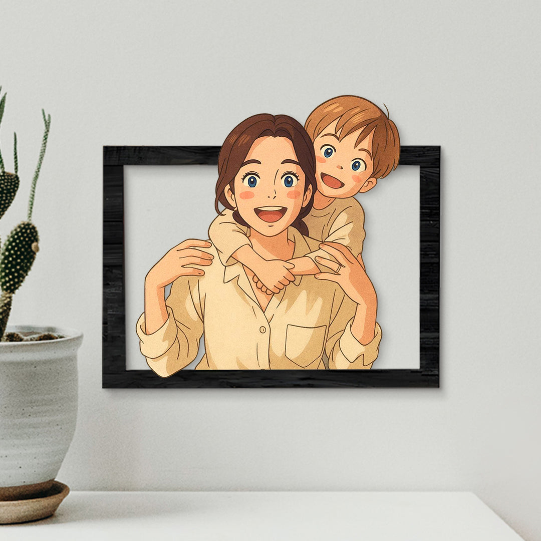 Cuadro dibujos animados GHIBLI para Mamá