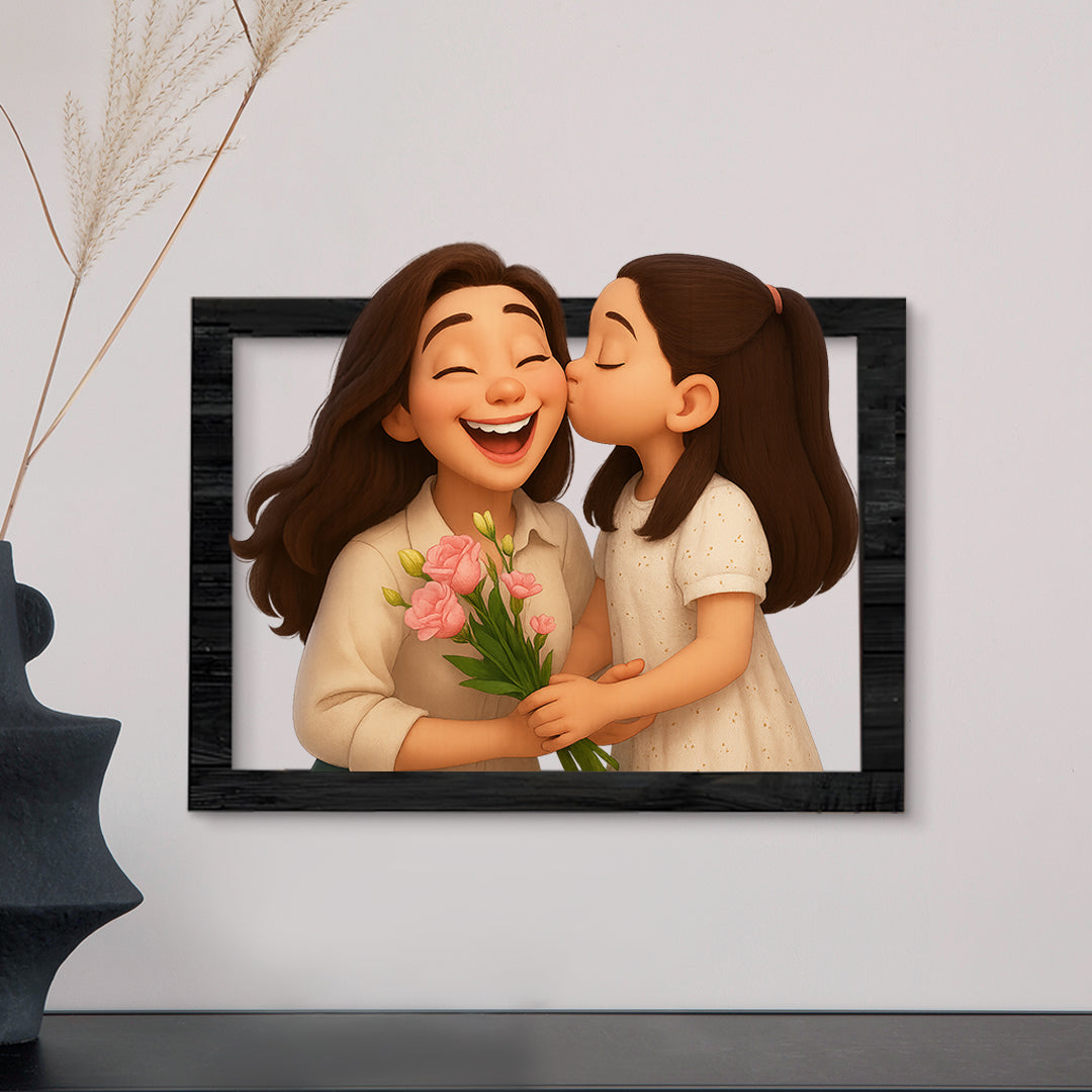 Cuadro dibujos animados CARICATURA para Mamá