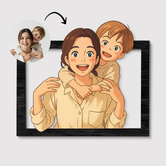 Cuadro dibujos animados GHIBLI para Mamá