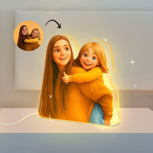 Lámpara CARICATURA Personalizada para Mamá