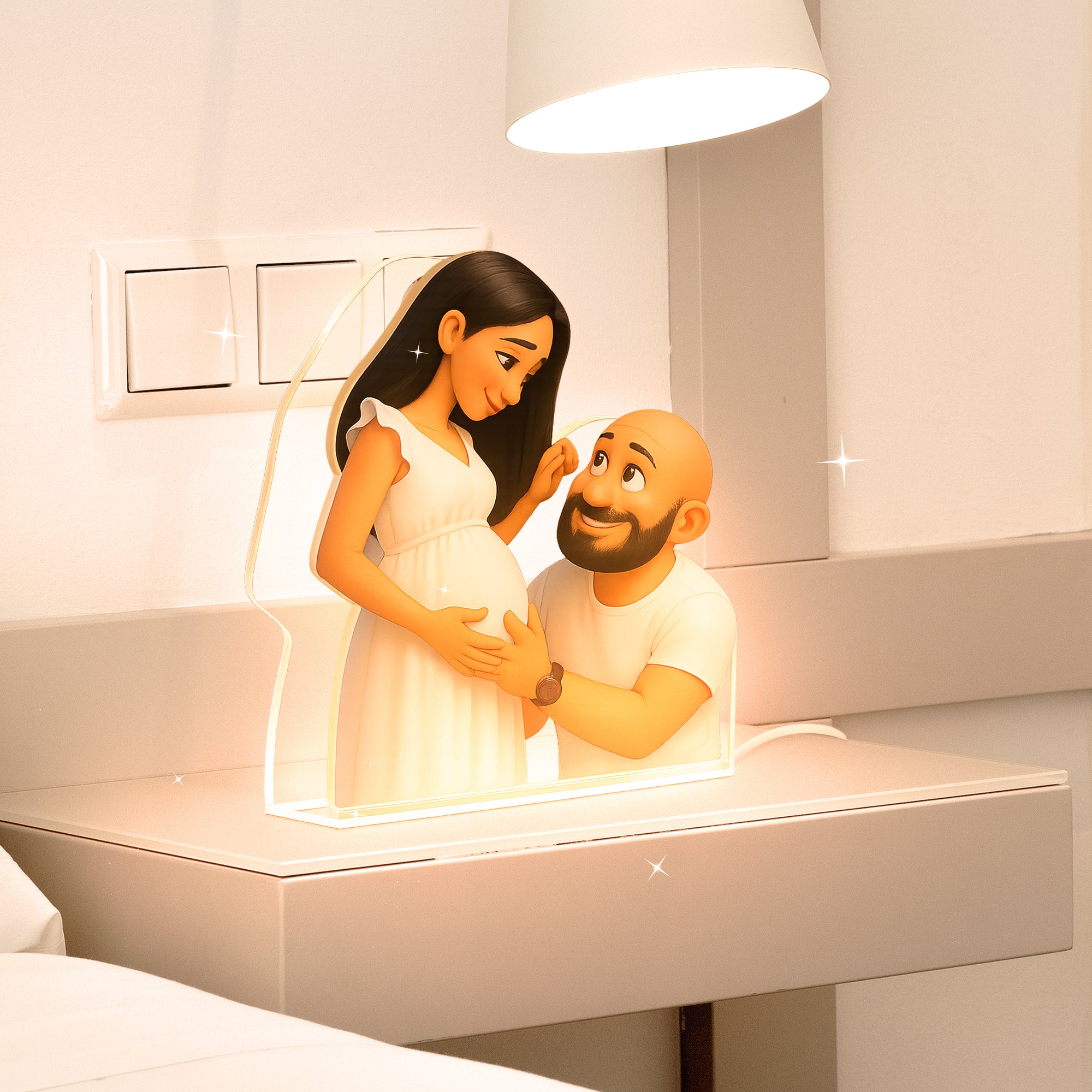 Lámpara CARICATURA Personalizada para Mamá