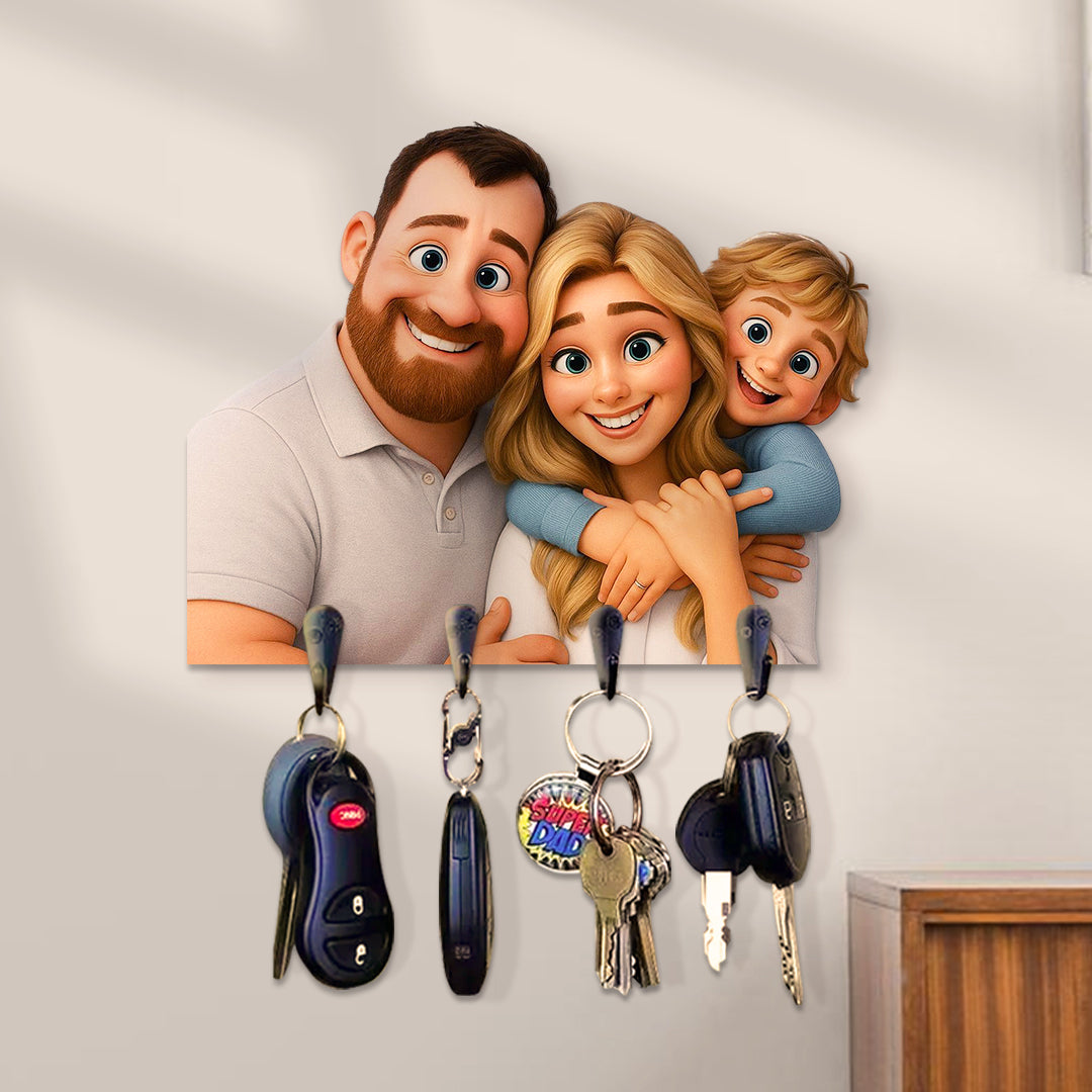 Portallaves estilo CARICATURA para Mamá