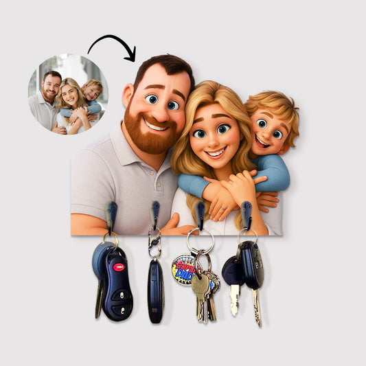 Portallaves estilo CARICATURA para Mamá